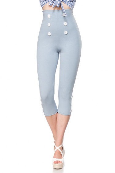 Retro 50S Capri leggings blauw